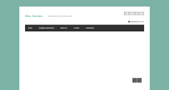 Desktop Screenshot of elkinsparkapartments.com