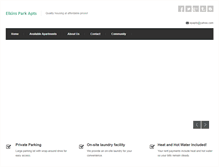 Tablet Screenshot of elkinsparkapartments.com